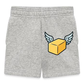 Beurre volant au beurre - Short Bébé - gris chiné - Devant