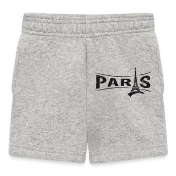 PARIS avec la Tour Eiffel - Short Bébé - gris chiné - Devant