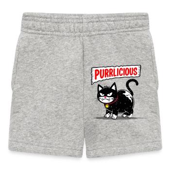 Pourpre de chat - Short Bébé - gris chiné - Devant