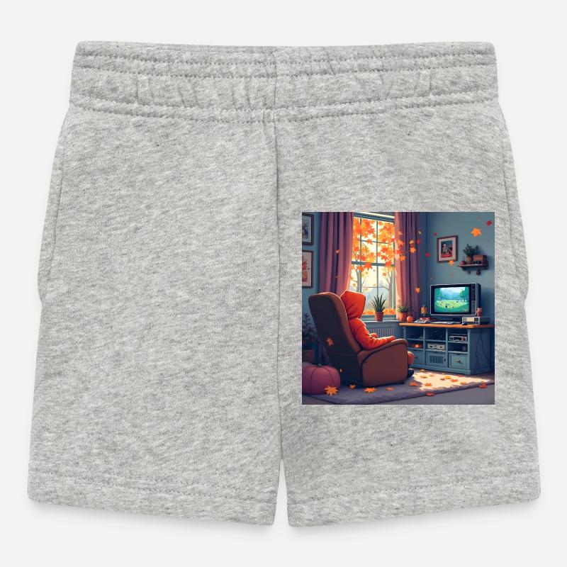 Fall Into Gaming - Baby Shorts - Grau meliert
