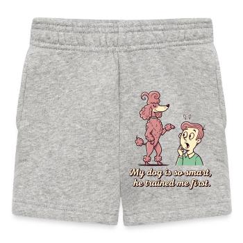 My dog is so smart... - Baby Shorts - heather grey - Front