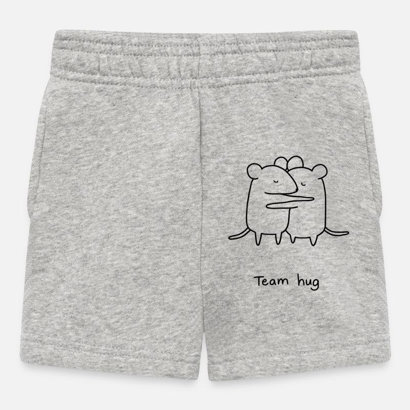 Team hug - Baby Shorts - Grau meliert