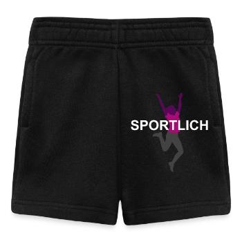 Sporty, dynamic, sporty silhouette - Baby Shorts - black - Front