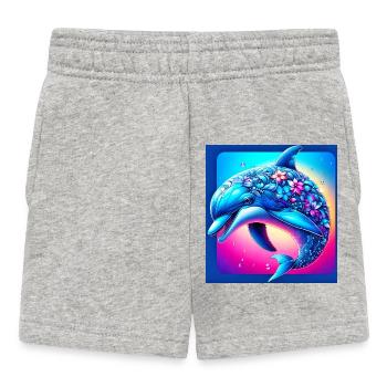 Delfin - Baby Shorts - Grau meliert - Vorne