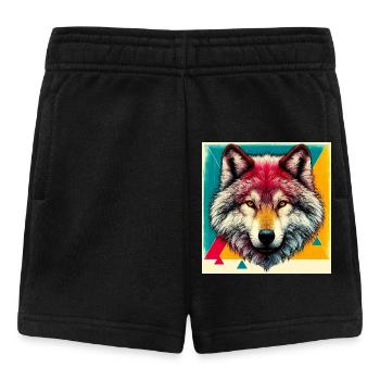 Wolf - Baby Shorts - black - Front
