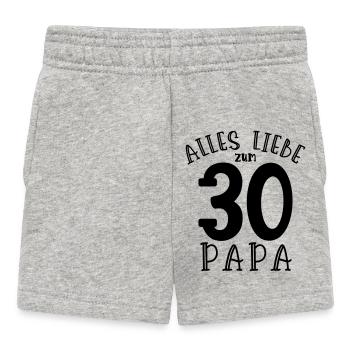 Joyeux 30e anniversaire papa - Short Bébé - gris chiné - Devant