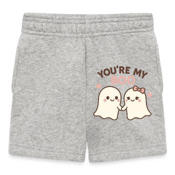 Du bist mein Buh - Baby Shorts - Grau meliert - Vorne