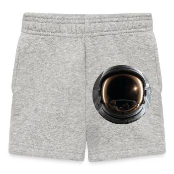 Space Astronaut Design - Baby Shorts - heather grey - Front
