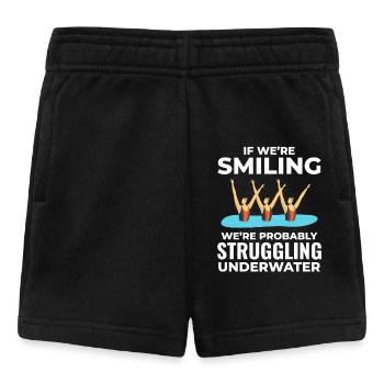 Underwater Struggle Swim Group Synchronized Swim - Baby Shorts - black - Front