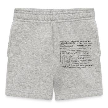 L’employé est foutu - Short Bébé - gris chiné - Devant