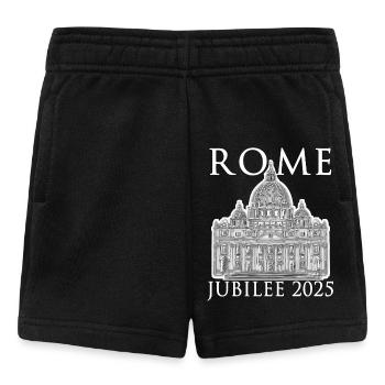 Rome 2025 Jubilé et Vatican Saint-Pierre v3 - Short Bébé - noir - Devant