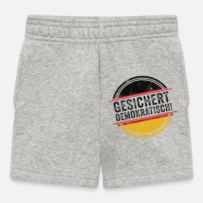 Démocrate assuré - Short Bébé - gris chiné