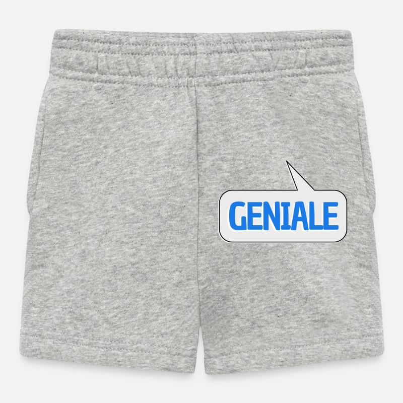 brillant - Short Bébé - gris chiné