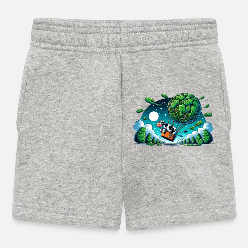 Voyage de la vache Leaf Lift - Short Bébé - gris chiné