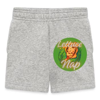 Colorful Spring Lettuce Dream Design - Baby Shorts - heather grey - Front