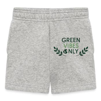 Green Vibes Only Minimal Nature - Baby Shorts - Grau meliert - Vorne