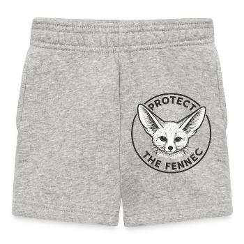 Protéger le Fennec - Short Bébé - gris chiné - Devant