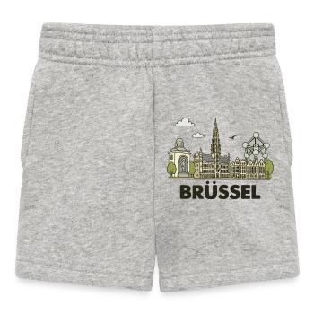 Ville de Bruxelles - Short Bébé - gris chiné - Devant