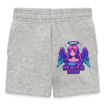 Himmlisches Engel-Design - Baby Shorts - Grau meliert - Vorne