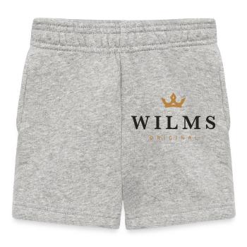 Logo original de la famille Wilms - Short Bébé - gris chiné - Devant