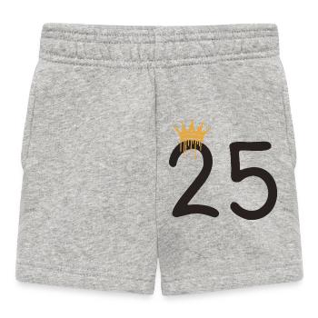 25 - Baby Shorts - heather grey - Front