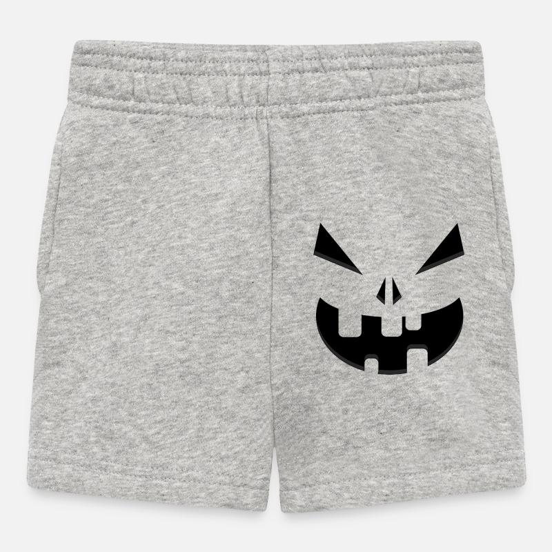 Little Boo – La citrouille amicale - Short Bébé - gris chiné