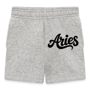 Widder - Sternzeichen Design - Baby Shorts - Grau meliert - Vorne