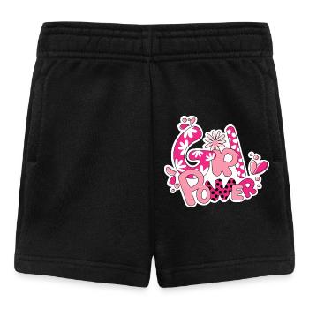 Girl Flower Power - Baby Shorts - black - Front
