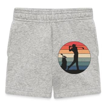 Golfer schlägt genau richtig - Baby Shorts - Grau meliert - Vorne