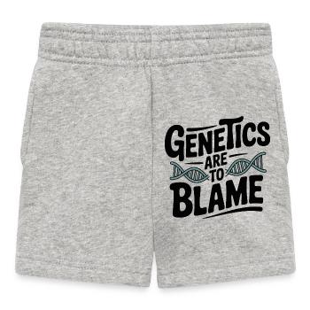 Genetics Are to Blame - Baby Shorts - heather grey - Front