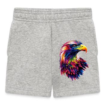Aigle Pygargue à tête blanche Aigle royal Pygargue à queue blanche - Short Bébé - gris chiné - Devant