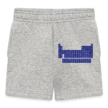 Das Periodensystem der Elemente - Baby Shorts - Grau meliert - Vorne