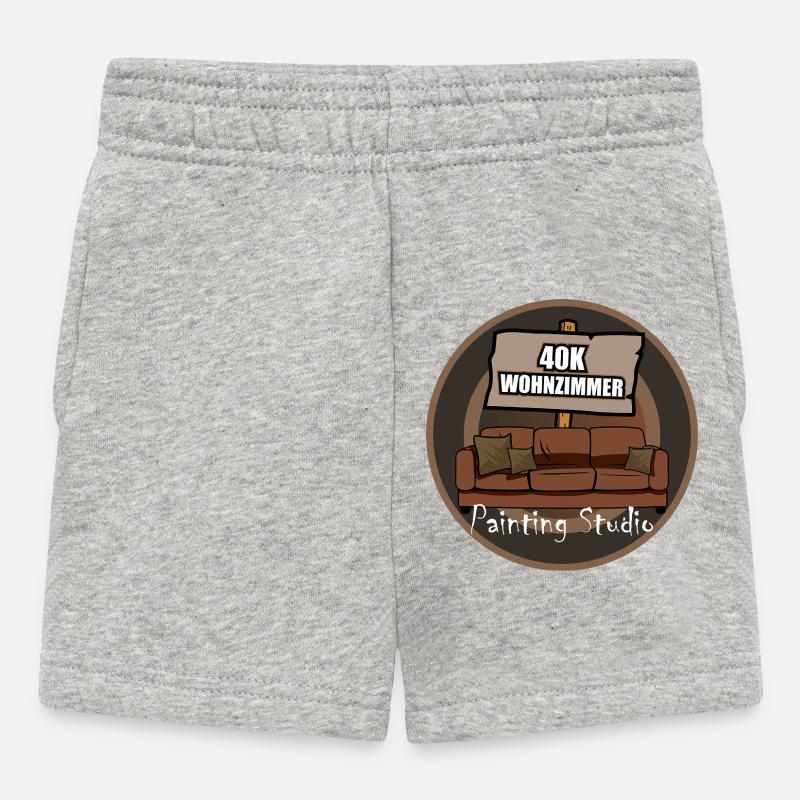 Atelier de peinture 40KWohnzimmer - Short Bébé - gris chiné
