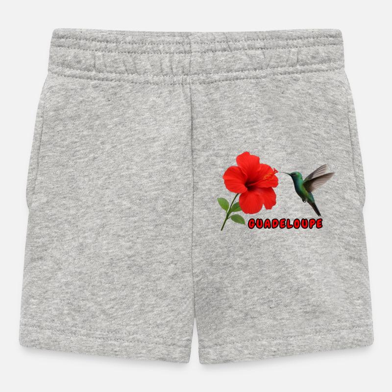 La Guadeloupe - Short Bébé - gris chiné