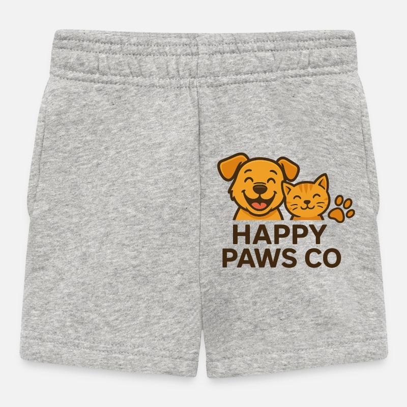 Amis à fourrure - Short Bébé - gris chiné