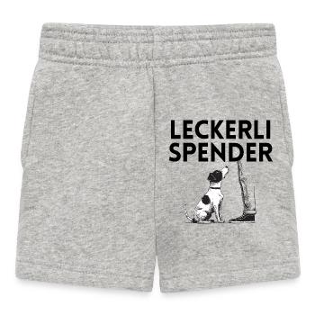 Leckerli-Spender - Baby Shorts - Grau meliert - Vorne
