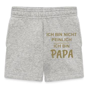 Daddy, teenager, I'm not embarrassed, I'm daddy - Baby Shorts - heather grey - Front