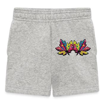 Feuilles d'érable d'automne - Short Bébé - gris chiné - Devant