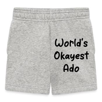 World’s Okayest Ado - Conception du nom - Short Bébé - gris chiné - Devant