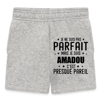 Amadou : authentique, imparfait, top, perfection - Baby Shorts - Grau meliert - Vorne