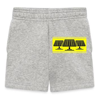 Panneaux solaires photovoltaïques - Short Bébé - gris chiné - Devant