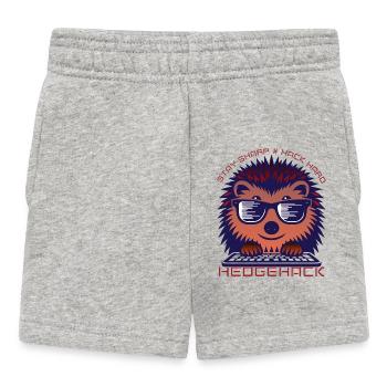 Igel Codierung Enthusiast T-Shirt - Baby Shorts - Grau meliert - Vorne