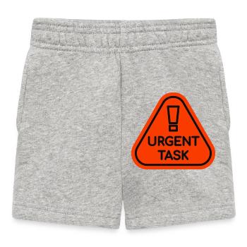 Priority Signal for Urgent Tasks - Baby Shorts - heather grey - Front