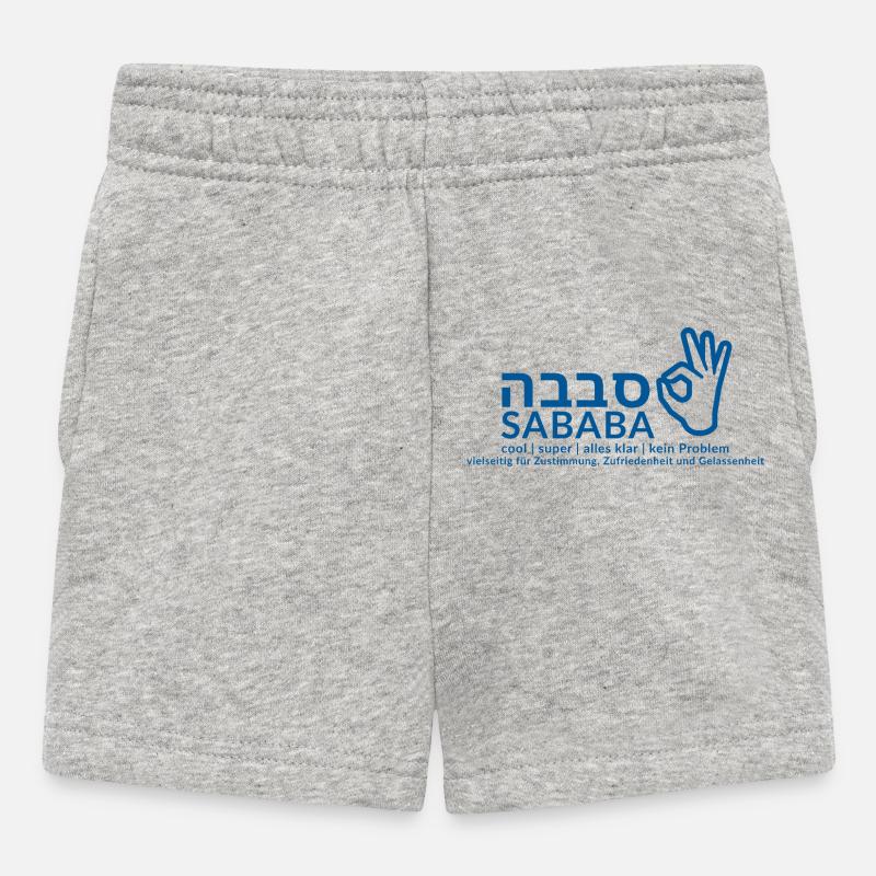 Sababa - Short Bébé - gris chiné