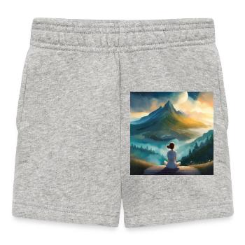 Le monde regorge de merveilles - Short Bébé - gris chiné - Devant