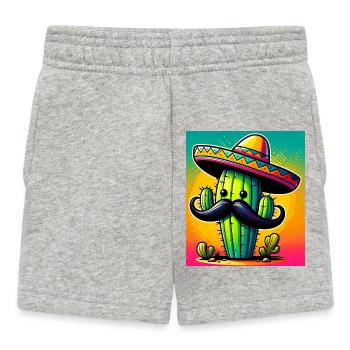 Kaktus - Baby Shorts - Grau meliert - Vorne