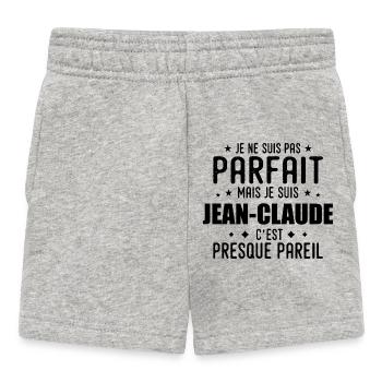 Jean-Claude: authentic, imperfect, top, proud - Baby Shorts - heather grey - Front