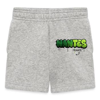 Nantes Graffiti Kunst Design - Baby Shorts - Grau meliert - Vorne