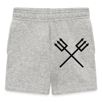 Dreizack - Baby Shorts - Grau meliert - Vorne