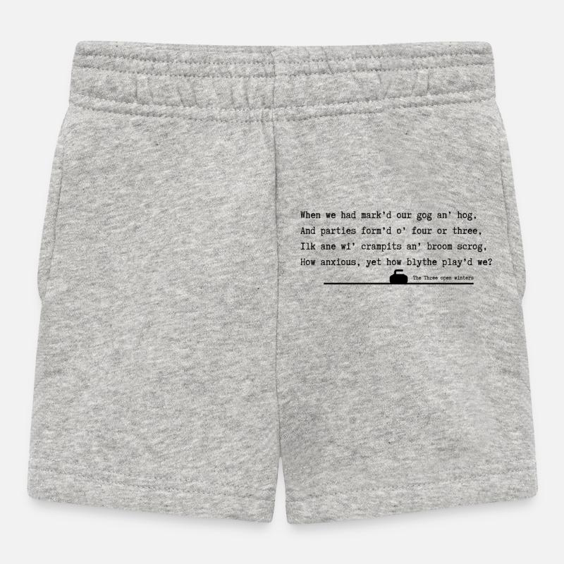 Three open winters - Baby Shorts - heather grey